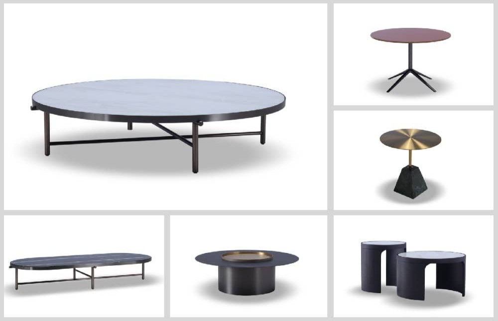 Coffee table, dining table, and cabinet types